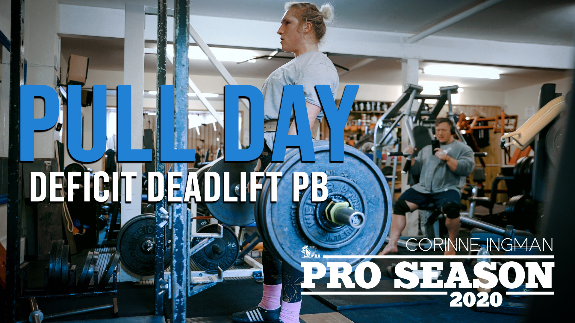 Pull Day Deficit Deadlift PB