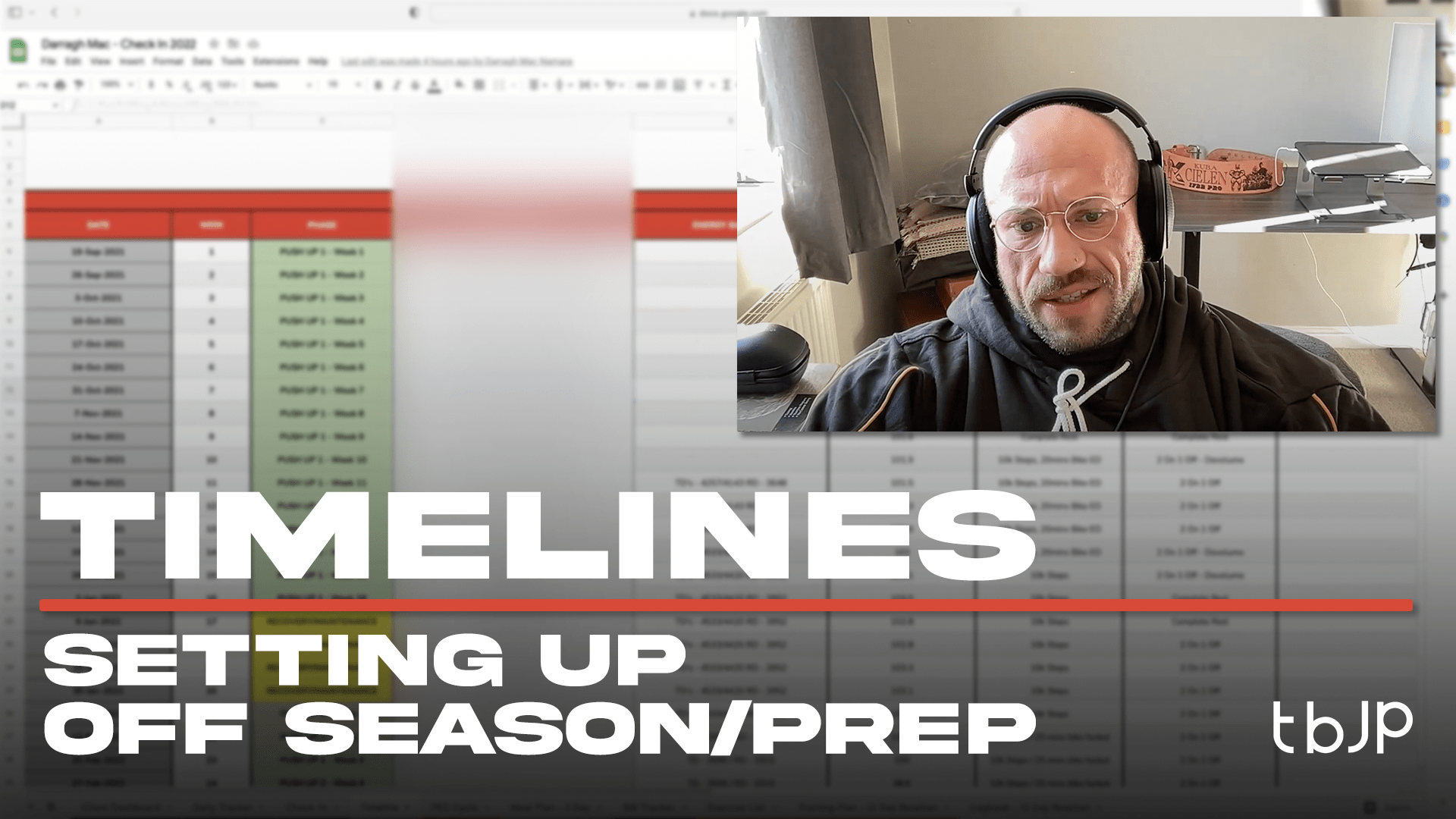 TIMELINES - SETTING UP OFF SEASON/PREP